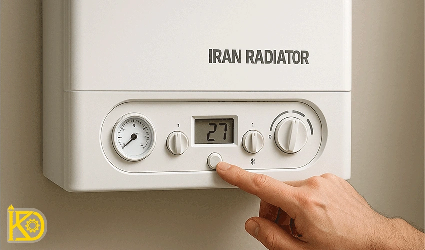 تصویر از ریست کردن پکیج ایران رادیاتور